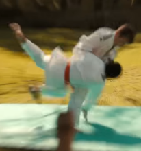 2 judokas en pleine prise